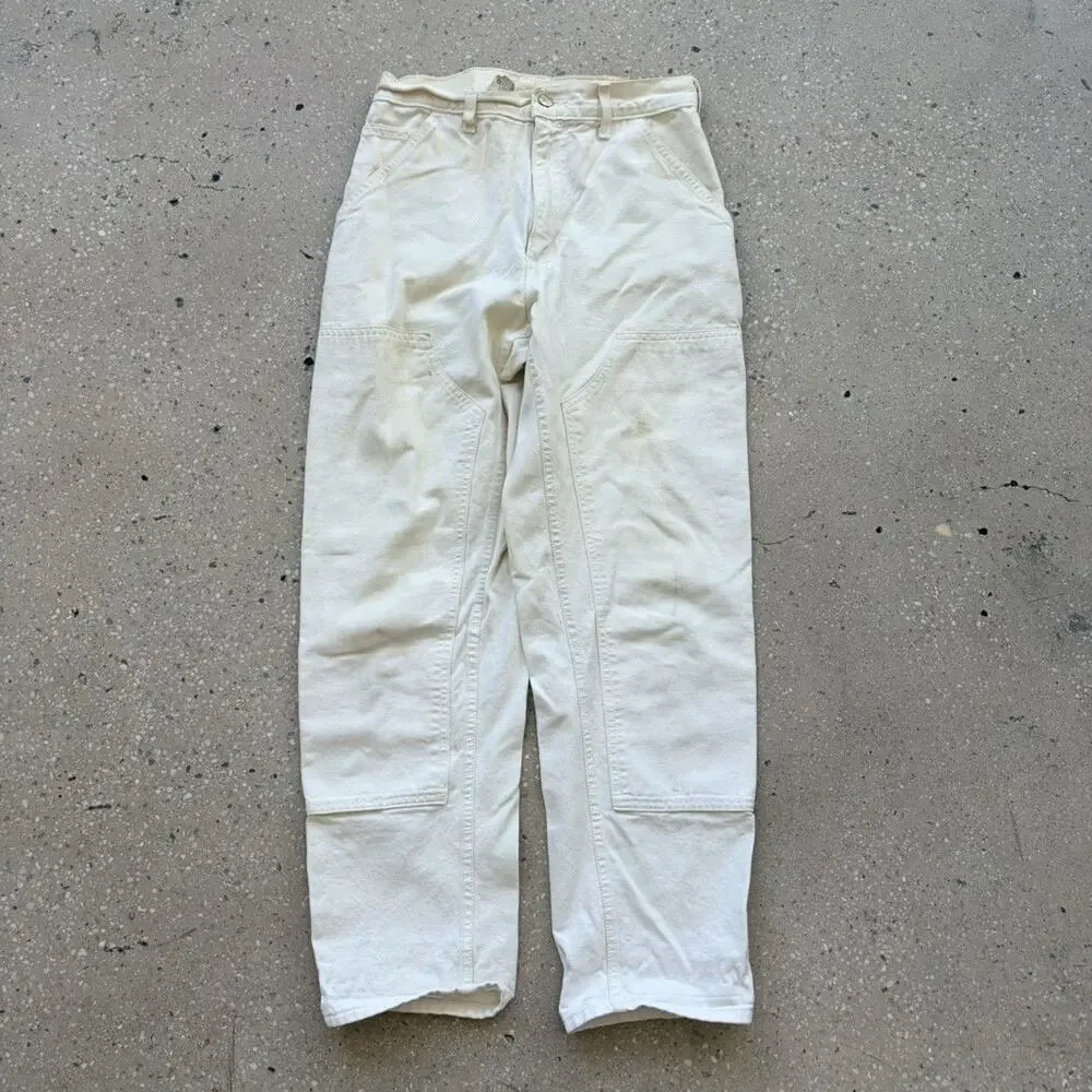 Vintage 90s Carhartt White Workwear Double Knee Pants 28x28